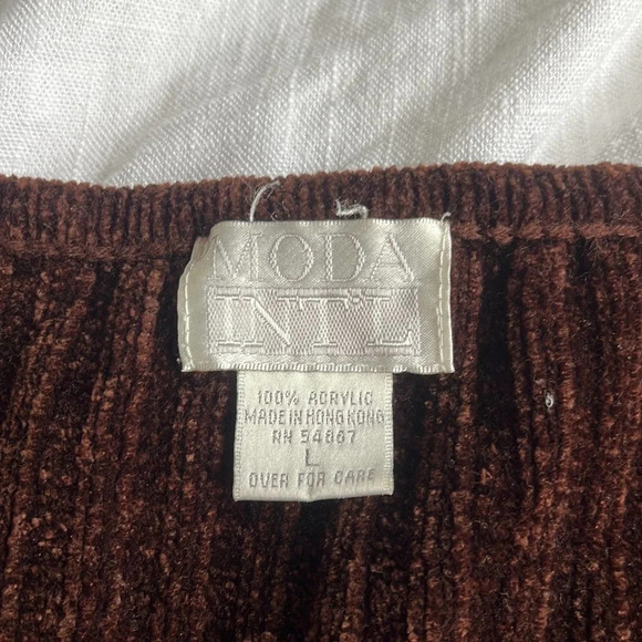 Brown Vintage Button Up Sweater Cardigan Large Pinterest Sweater - Picture 2 of 9